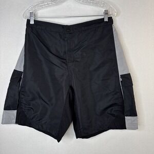 Men's Trek Cycling Shorts XXL Black Gray Ripstop Performance